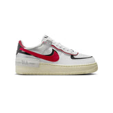 Nike Air Force 1 Shadow White Red Silver and Black