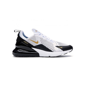 Nike Air Max 270 White Metallic Gold Black