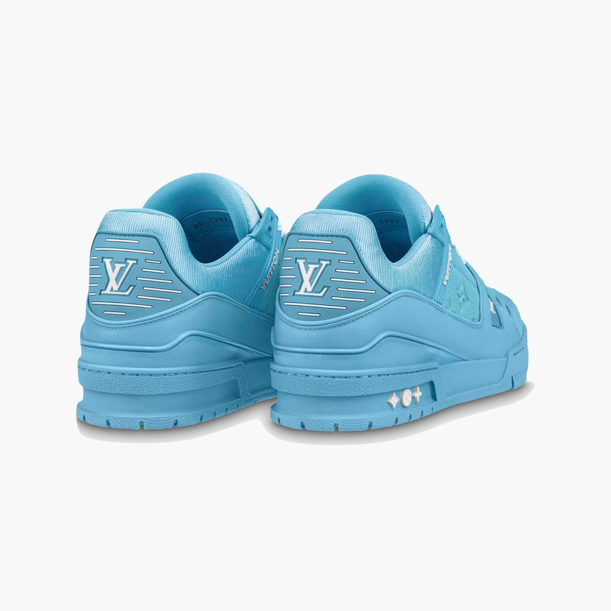 Louis Vuitton Trainer Blue Embossed Monogram