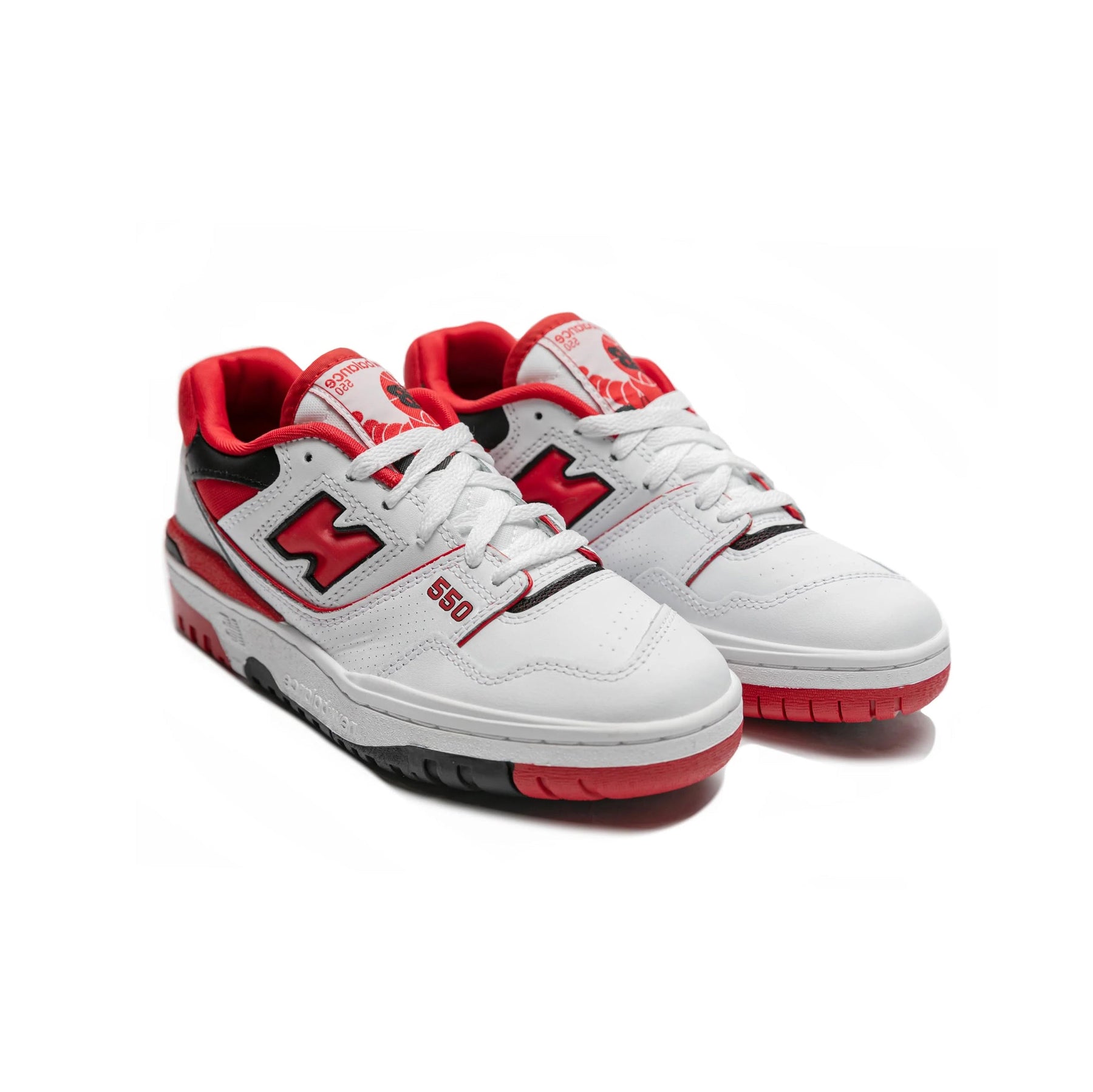 New Balance 550 Red, Black and White