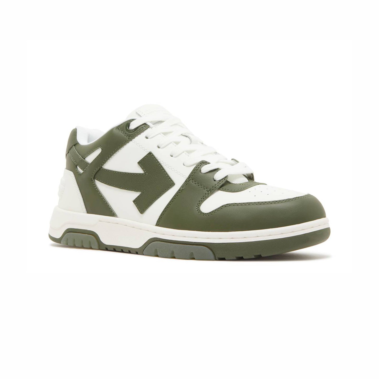 Off-White Out Of Office Leather White Khaki