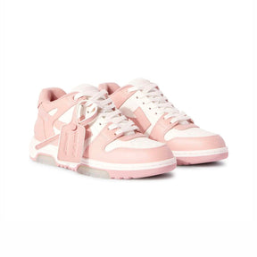 Off-White Out Of Office Smooth Leather Pink and White